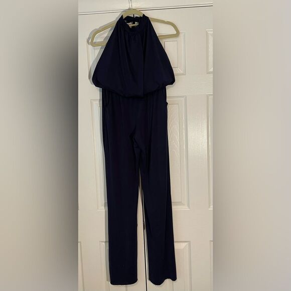 Ripley Rader Navy Backless Halter Jumpsuit Size 2 (Small) - Picture 7 of 10